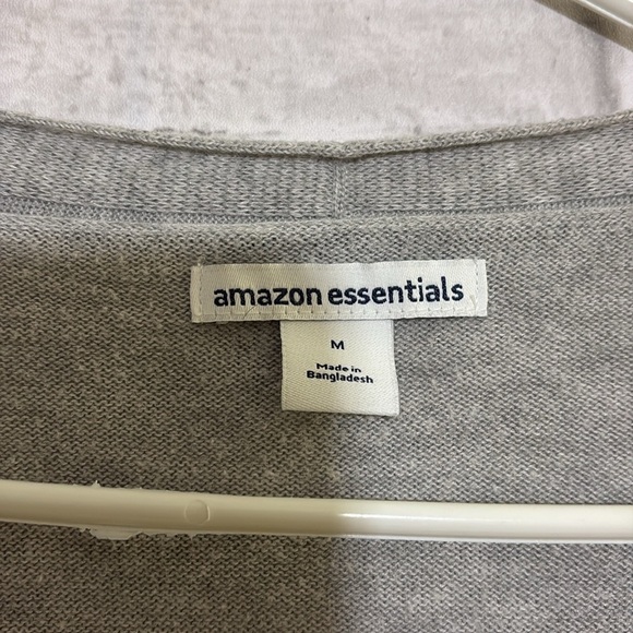 Amazon Essentials Womens Long-Sleeve Open-Front Cardigan size medium- grey - Picture 3 of 6